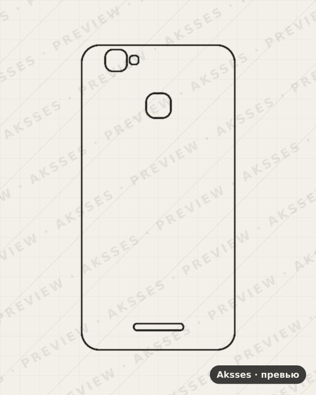 Лекало для Nomi i5532 Space X2, Back Cover