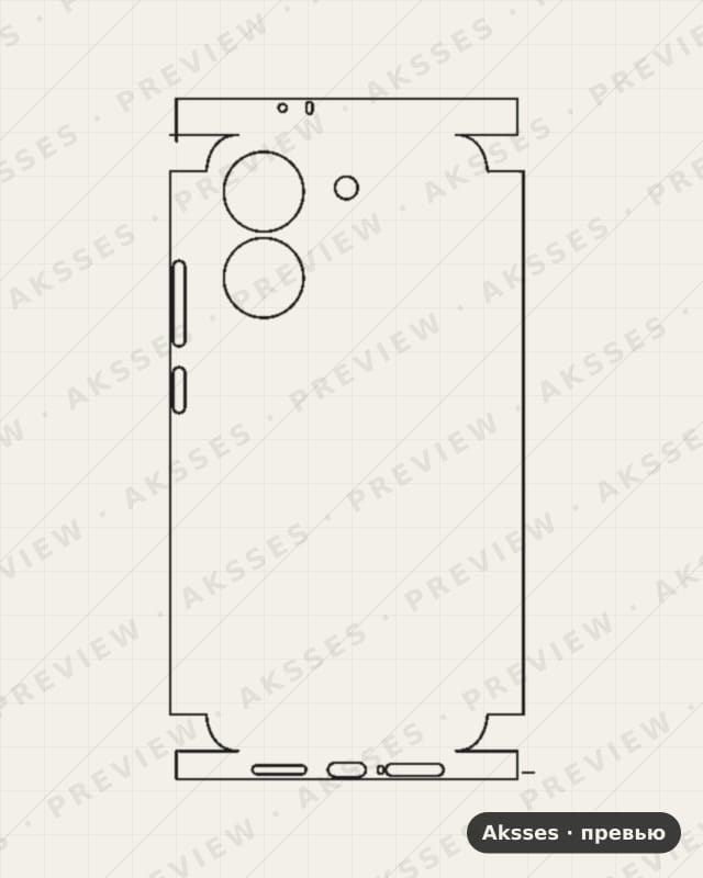 Лекало для POCO-SERIES Poco X8 Pro, All Inclusive, Clear