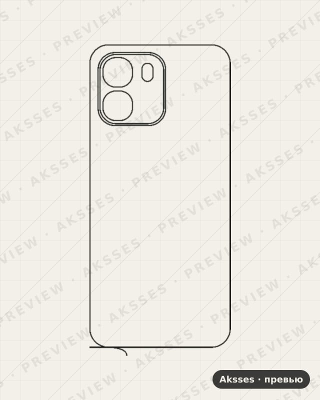 Лекало для A-ser. OPPO A6k, Back