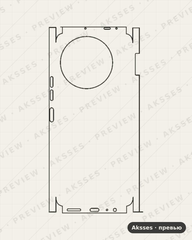 Лекало для Camon-ser. TECNO Camon 30, All Inclusive, Clear
