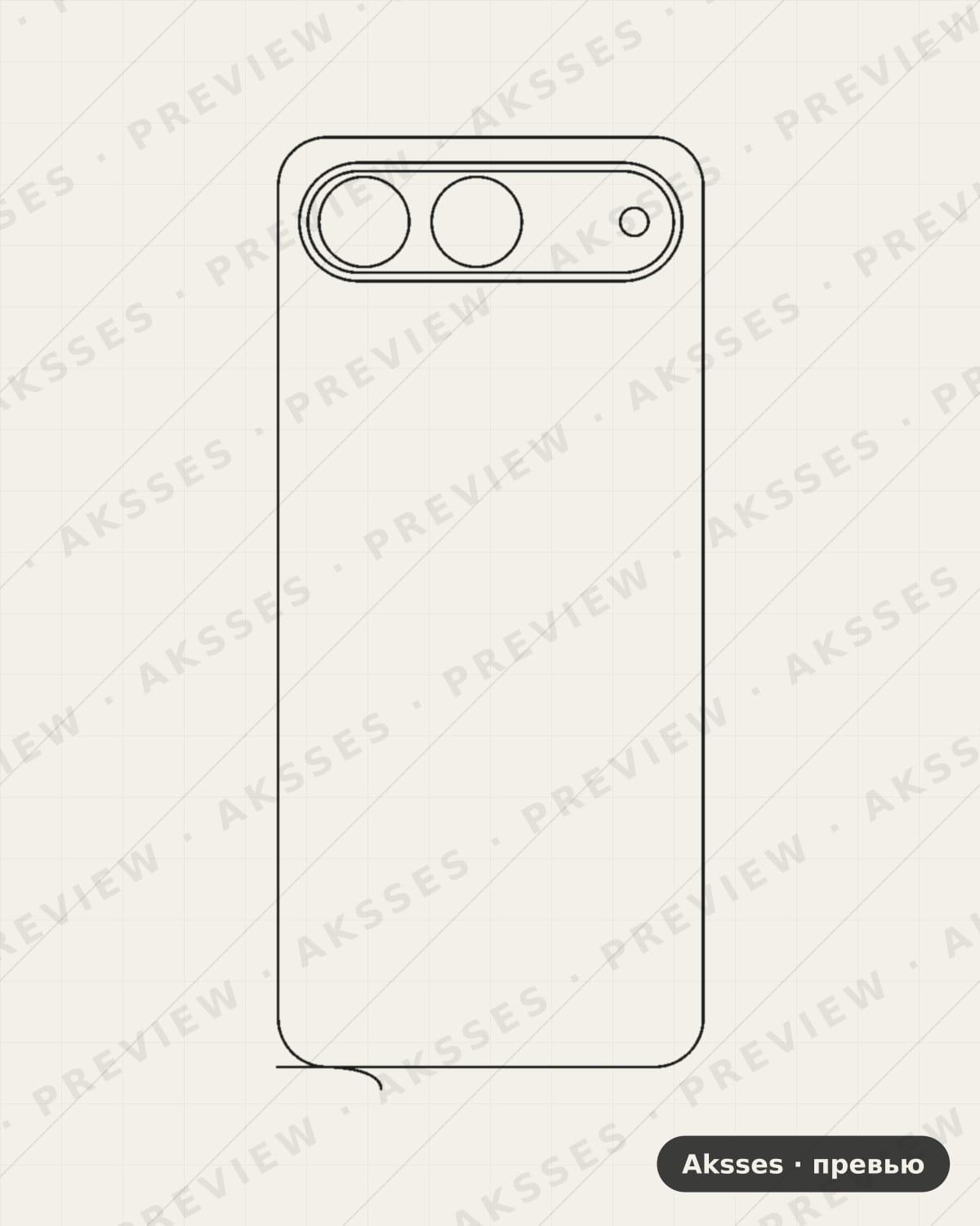 Лекало для ser. TECNO Spark 40 5G, Back