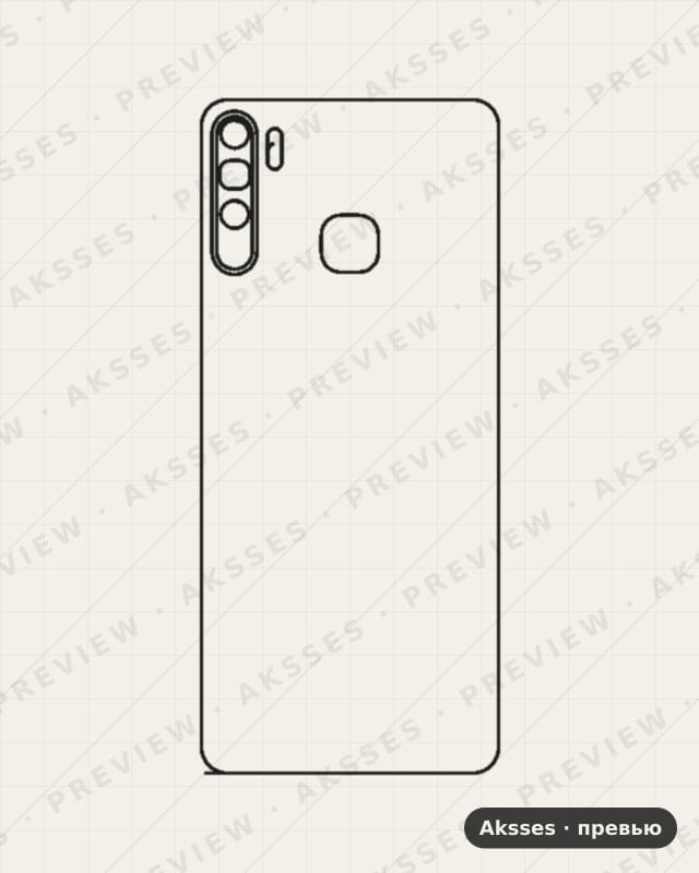 Лекало для S-ser. Infinix S5 Lite, Back Cover