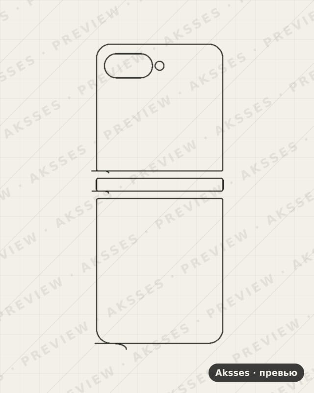 Лекало для Motorola Razr 70, Back, Clear