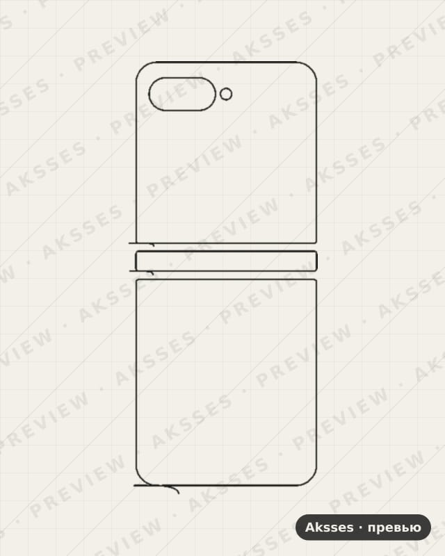 Лекало для Motorola Razr 70, Back