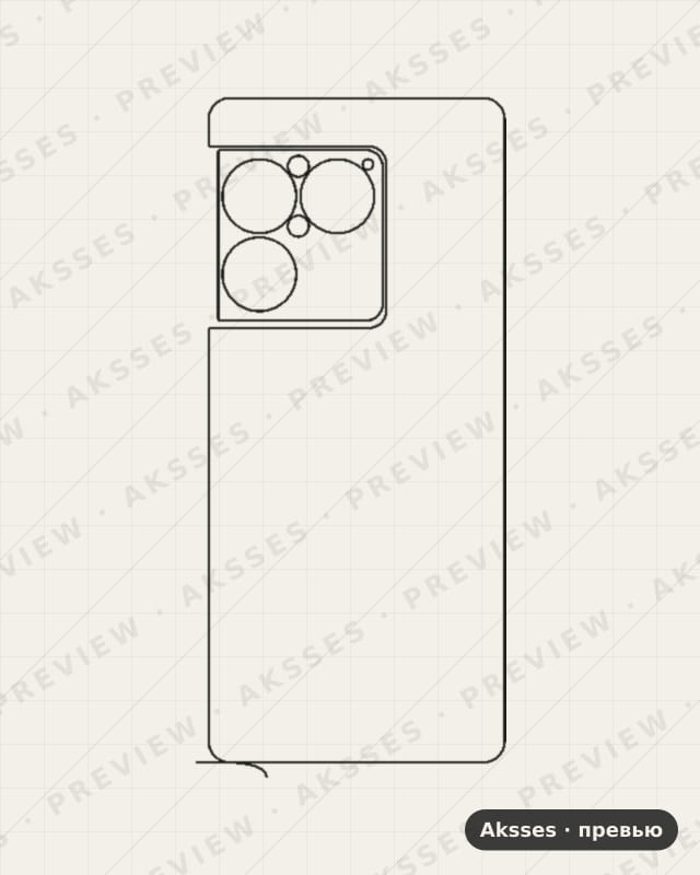 Лекало для Sony Xperia 1 VIII, Back