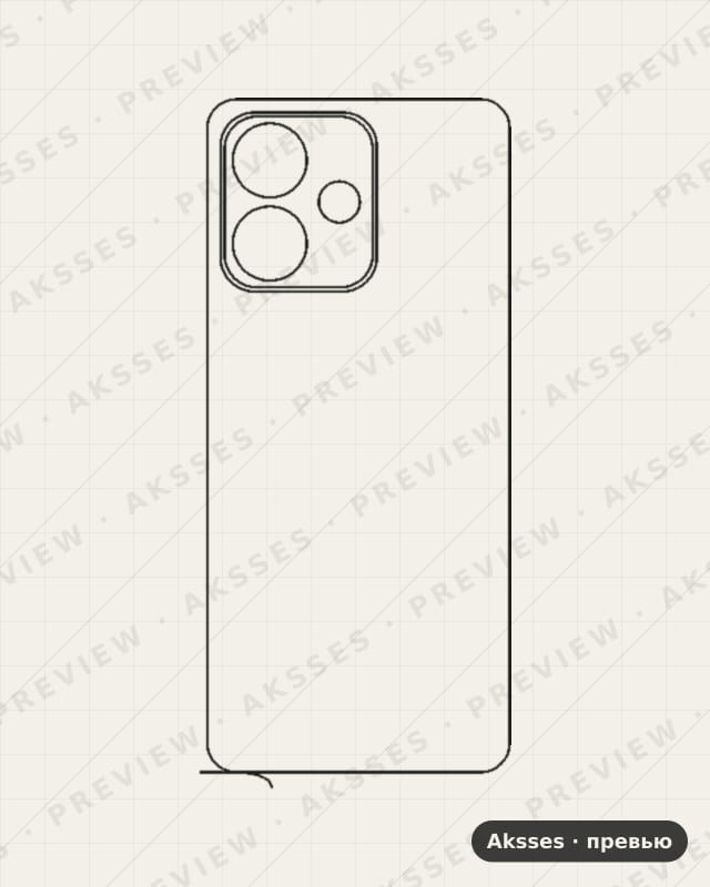 Лекало для Honor Play 11C, Back