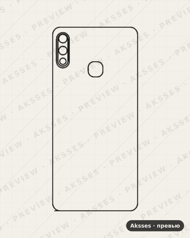 Лекало для Hot-ser. Infinix Hot 7 Pro, Back Cover