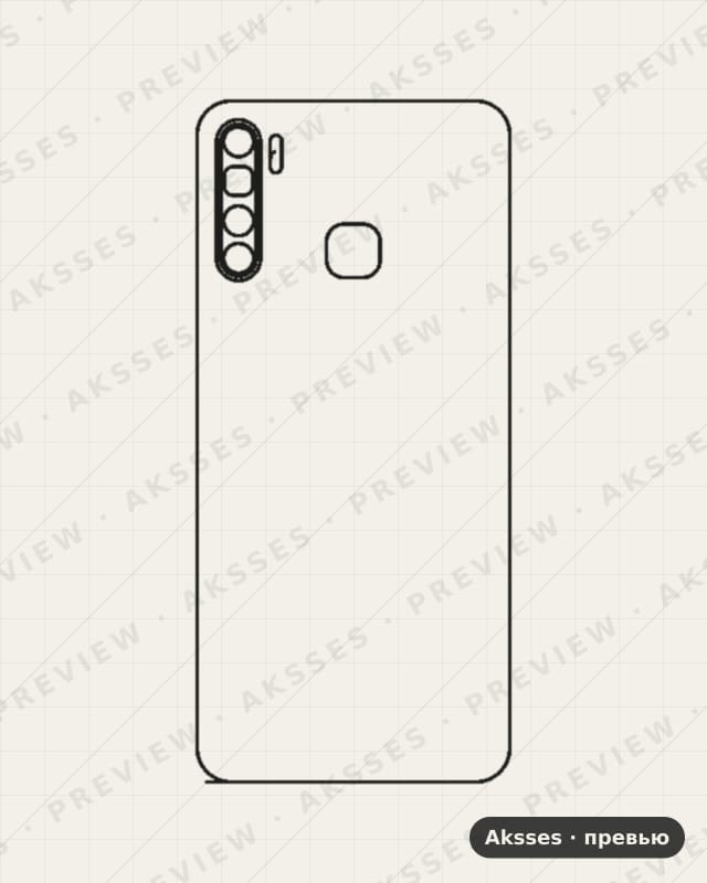 Лекало для S-ser. Infinix S5, Back Cover