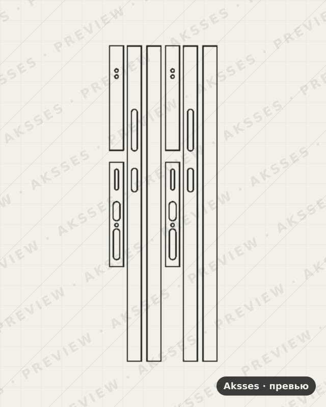 Лекало для Samsung Galaxy S25, Side Part