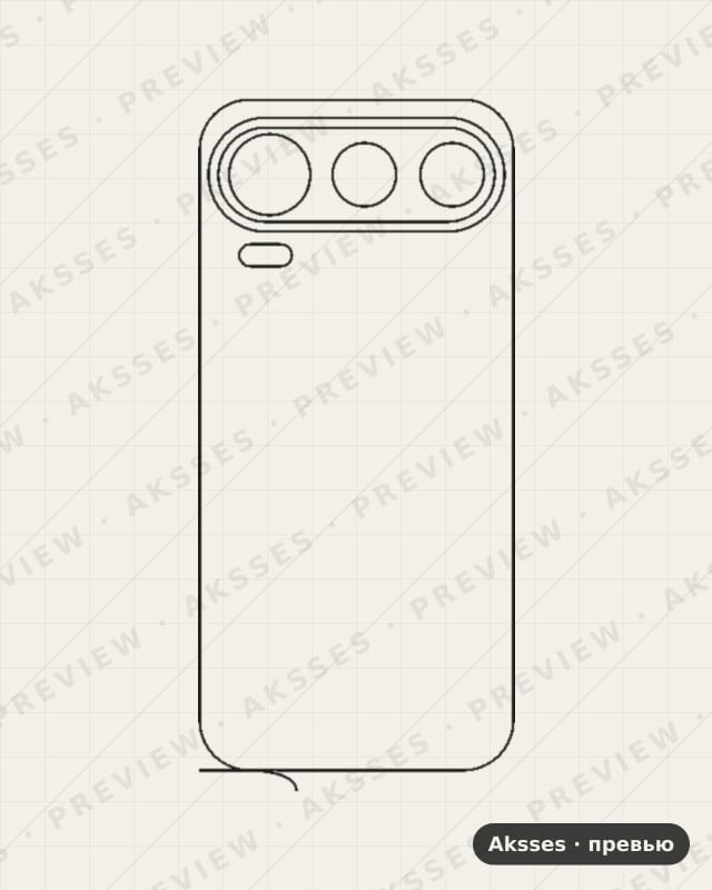 Лекало для Honor 600 Pro (China), Back, China