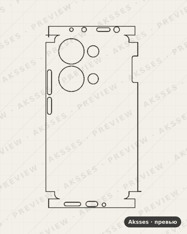Лекало для POCO-SERIES Poco M6 Pro (2024), All Inclusive