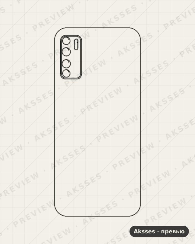 Лекало для Note-ser. Infinix Note 7 Lite, Back Cover