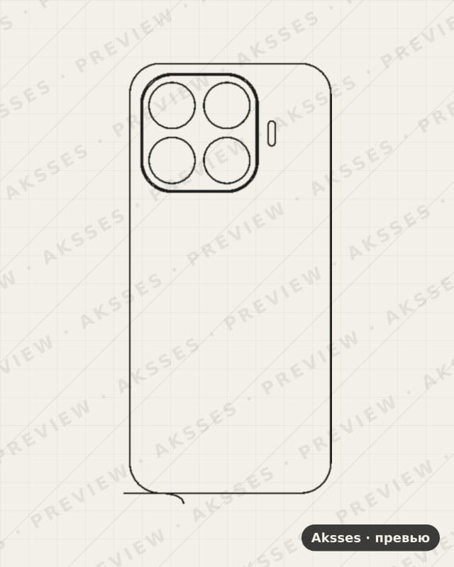 Лекало для Xiaomi Mi 17T, Back