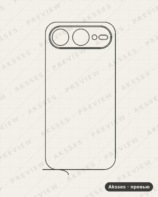 Лекало для Honor 600 Super (China), Back, China