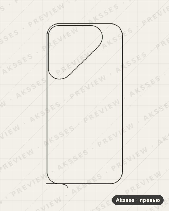 Лекало для Series Pura 90, Back, Clear