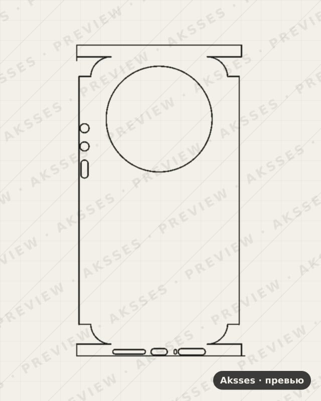 Лекало для Xiaomi Mi 17 Ultra, All Inclusive, Clear