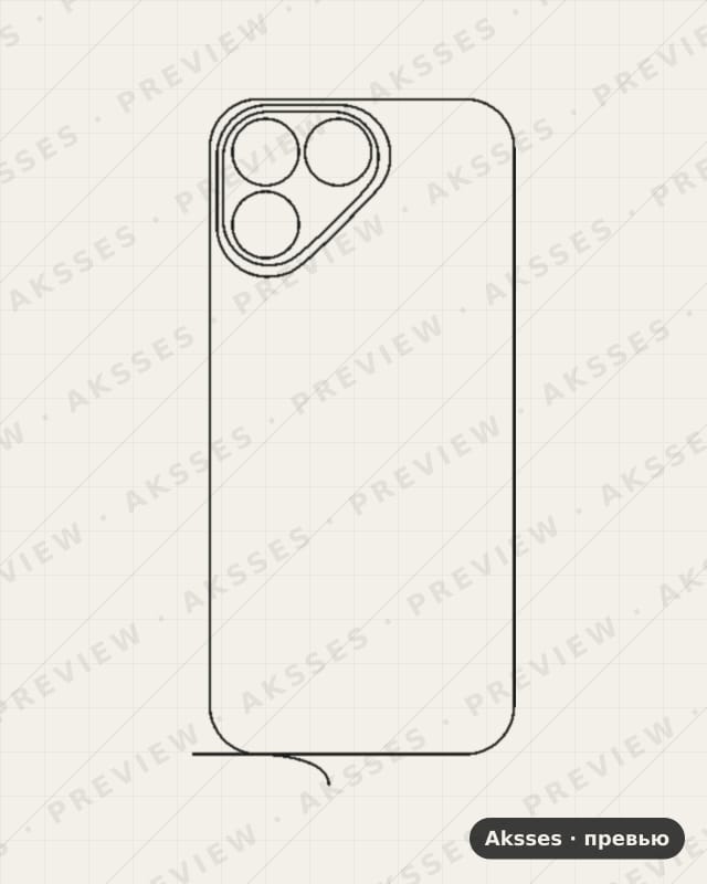 Лекало для Tecno Pova 8 5G, Back