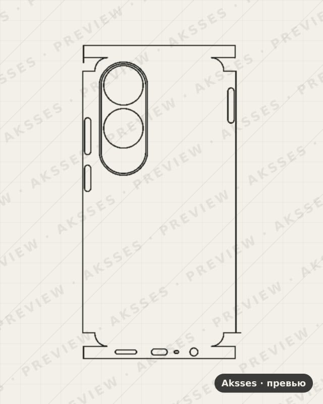 Лекало для A-ser. OPPO A60, All Inclusive