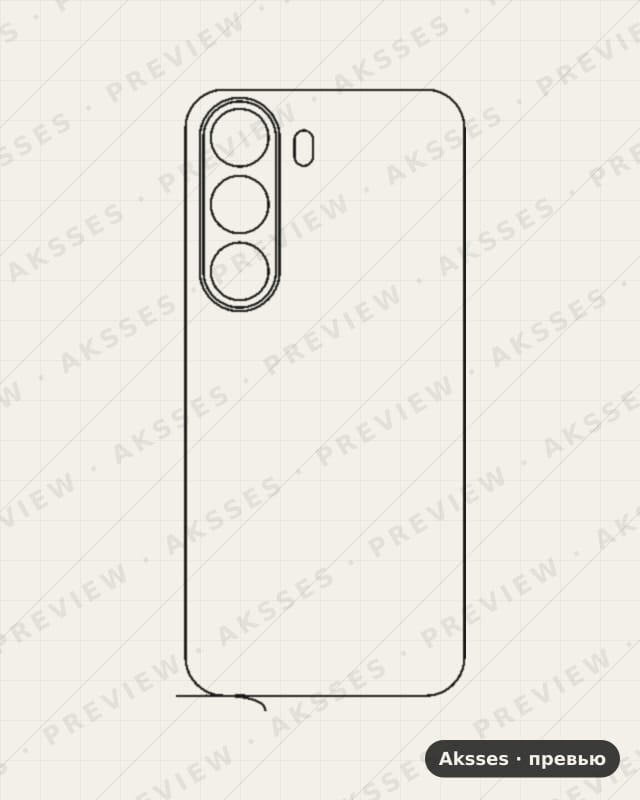 Лекало для P-ser. REALME P4x, Back