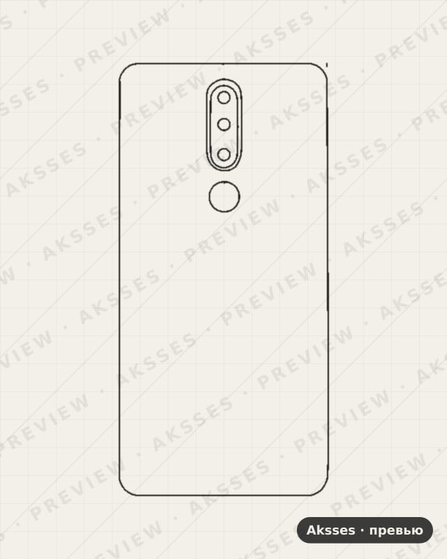 Лекало для Nokia 3/3 (2017), Half Cover