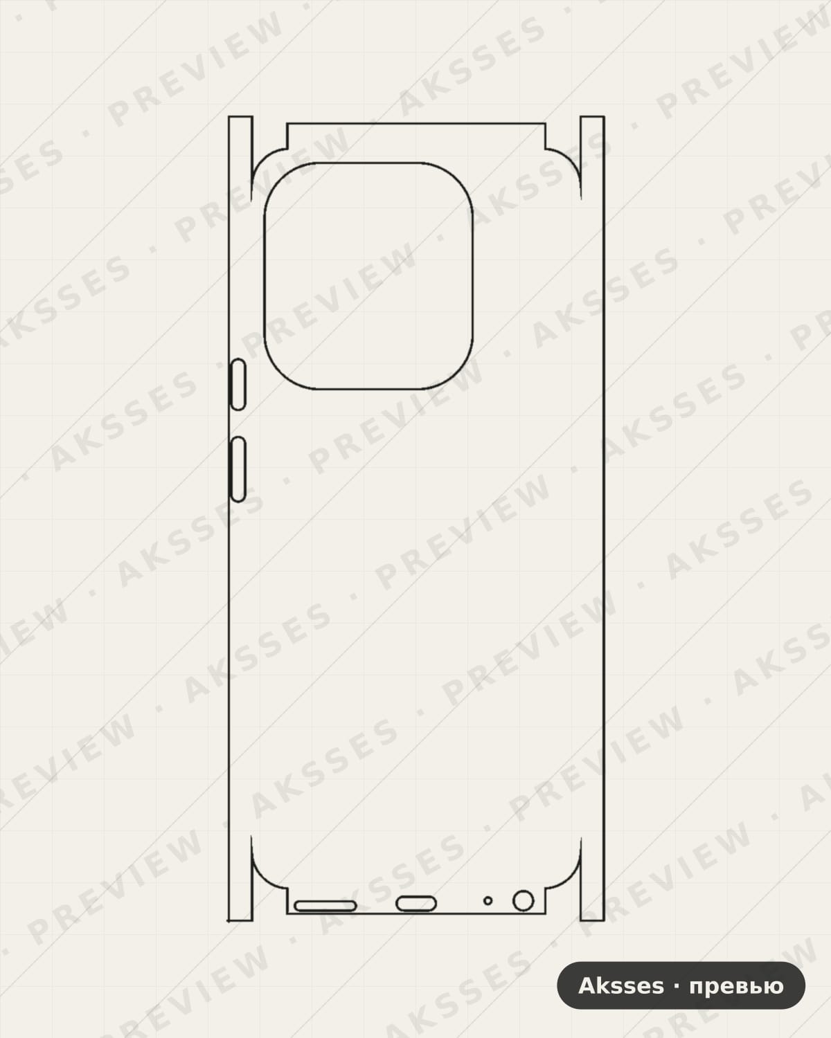 Лекало для ser. TECNO Spark Go 2023, All Inclusive, Clear