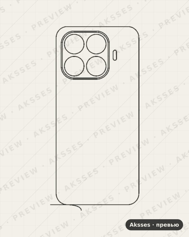 Лекало для Xiaomi Mi 17T Pro, Back