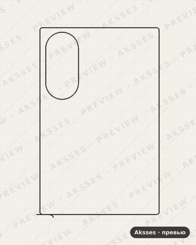 Лекало для Samsung Galaxy Z Fold 8, Back, Clear