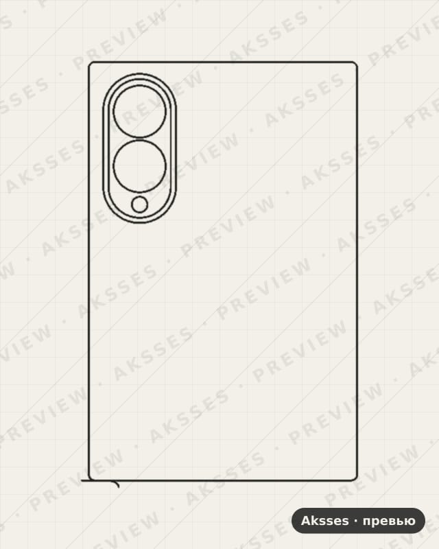 Лекало для Samsung Galaxy Z Fold 8, Back