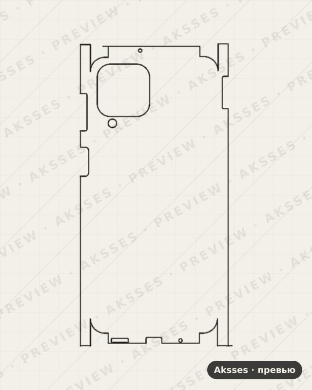 Лекало для Samsung Galaxy M53, All Inclusive, Clear