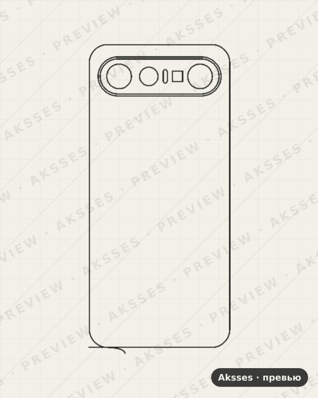 Лекало для Vivo X300 FE, Back