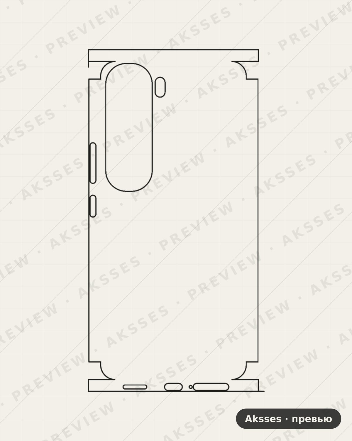 Лекало для Vivo V40 Lite 4G (India), All Inclusive, Clear, India