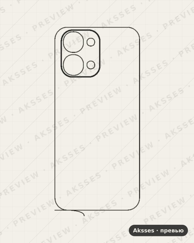 Лекало для Vivo Y31T 5G, Back
