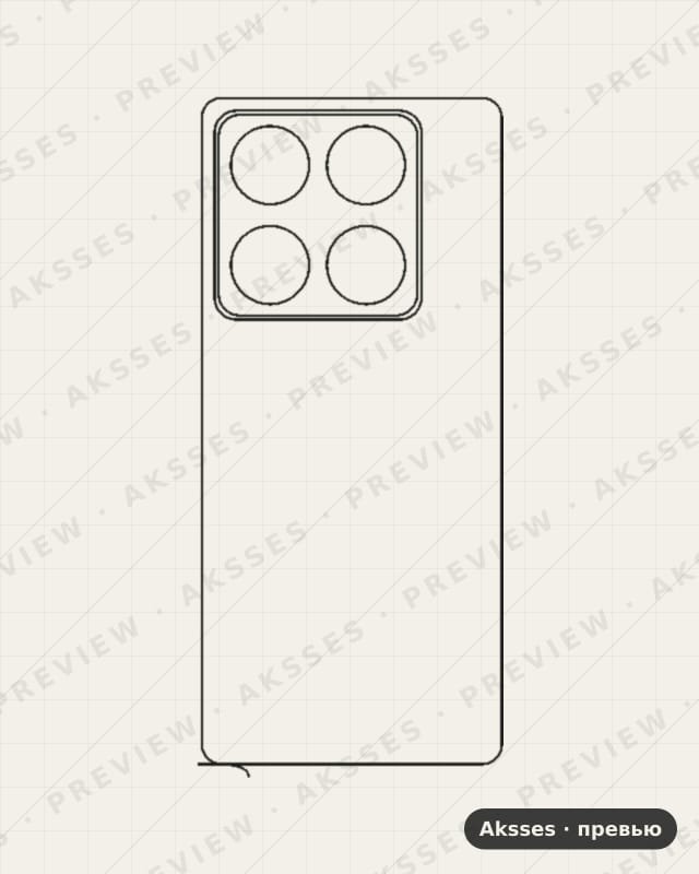 Лекало для Motorola Razr Fold 5G, Back