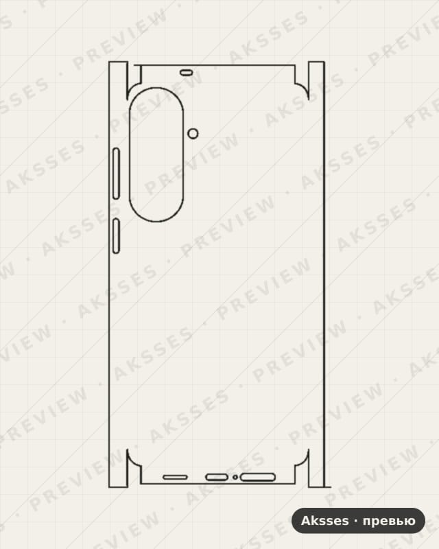Лекало для Samsung Galaxy S26 FE, All Inclusive, Clear