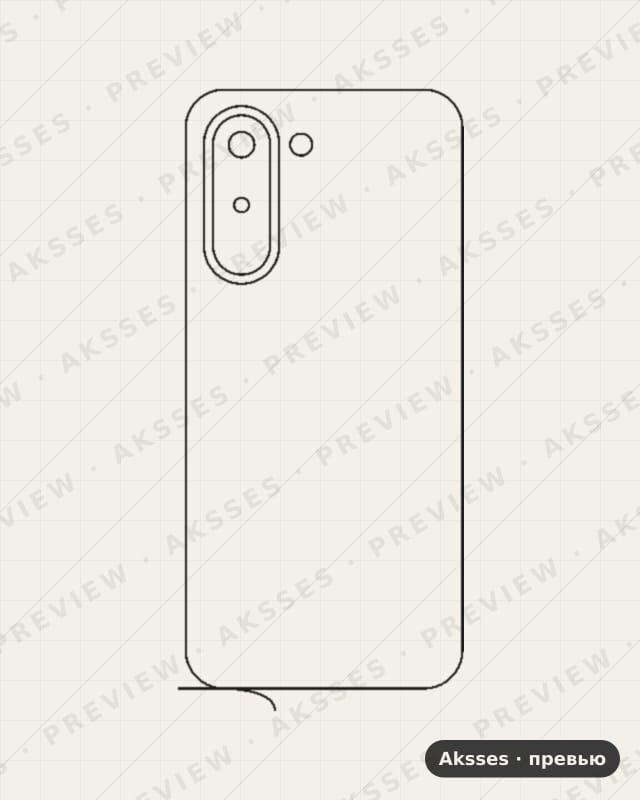 Лекало OnePlus N6x для N-ser.One Plus N6x, Back