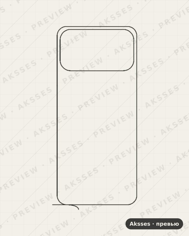 Лекало для Honor Play 20a (2026), Back, Clear