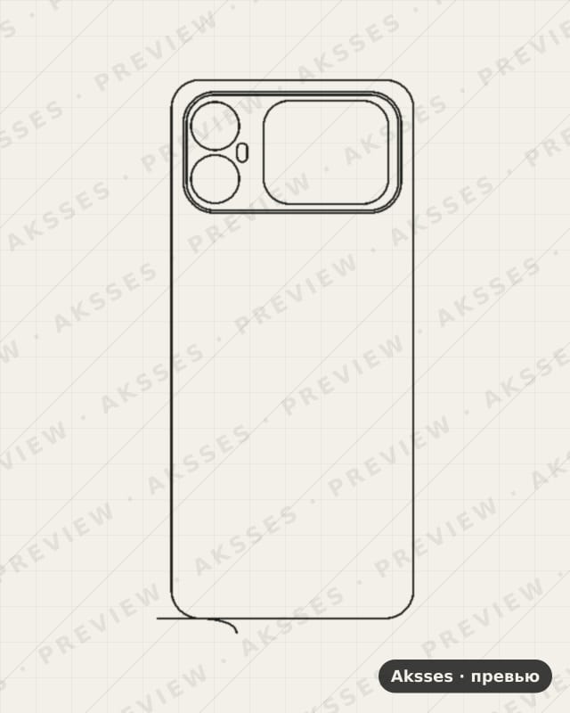 Лекало для Honor Play 20a (2026), Back