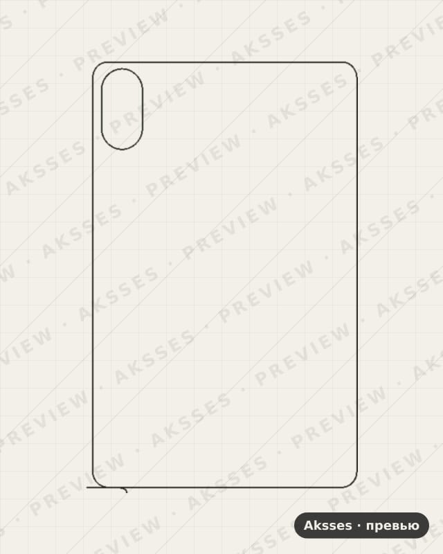Лекало для Honor Pad X9, Back, Clear