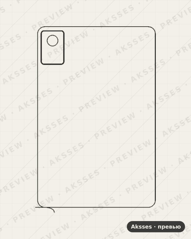 Лекало для Lenovo Idea Tab 11.0, Back