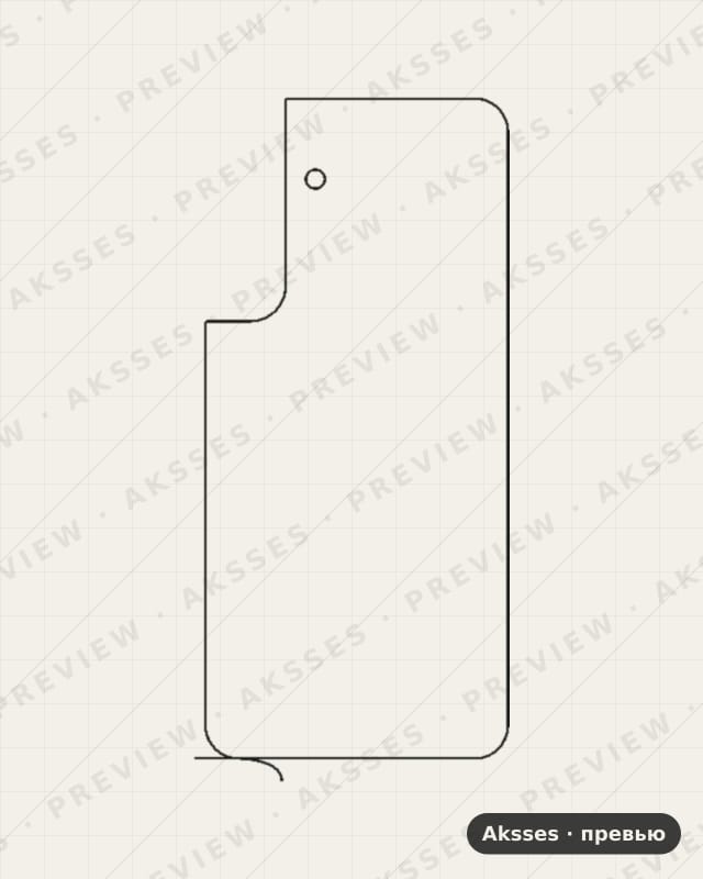 Лекало Galaxy S25 FE V2 для Samsung Galaxy S25 FE, Back, Clear