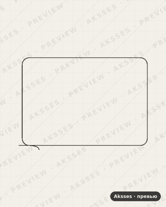 Лекало для Xiaomi Mi 18 Fold, Front Shell, Inside