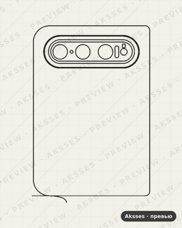 Лекало для Xiaomi Mi 18 Fold, Back