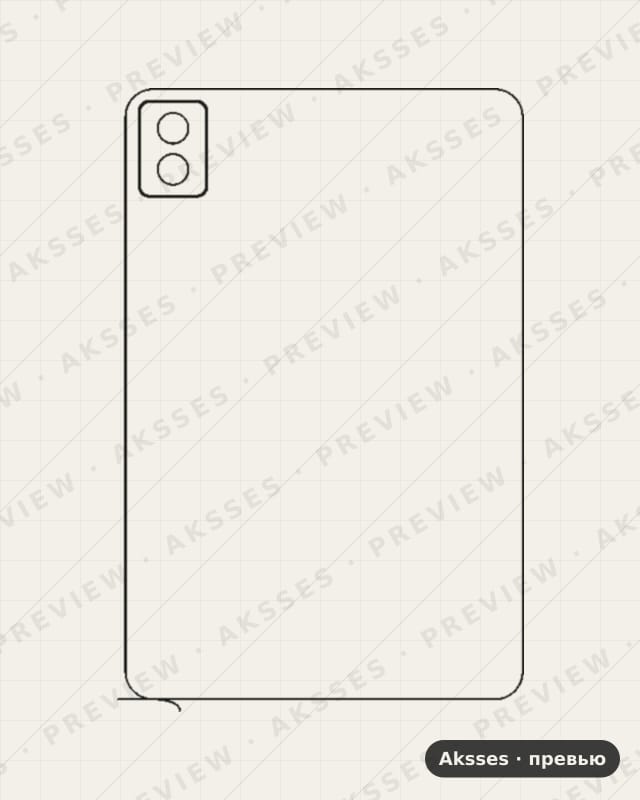 Лекало для Lenovo IdeaTab Pro 12.7, Back