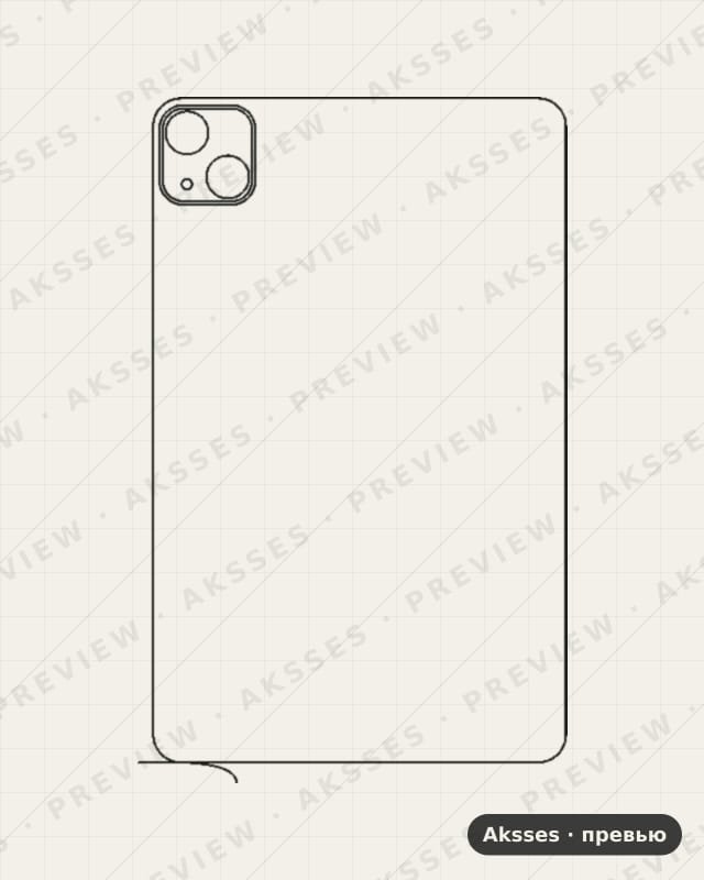 Лекало для Tecno MegaPad Pro 12, Back