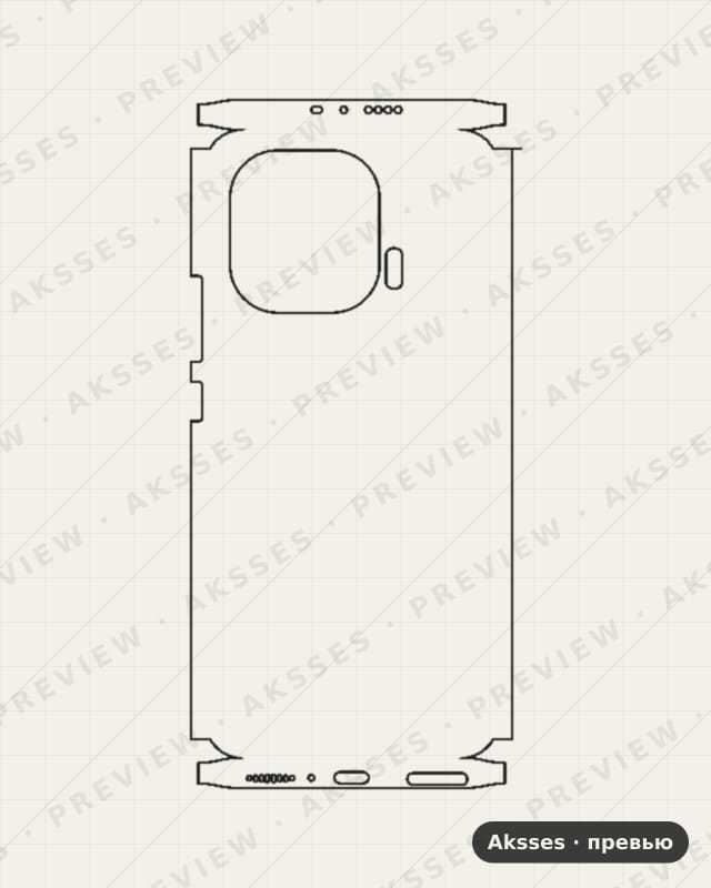 Лекало для Xiaomi Mi 11 Pro, All Inclusive, Clear