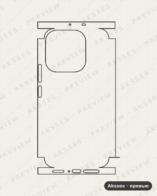 Лекало для Vivo X300E, All Inclusive, Clear