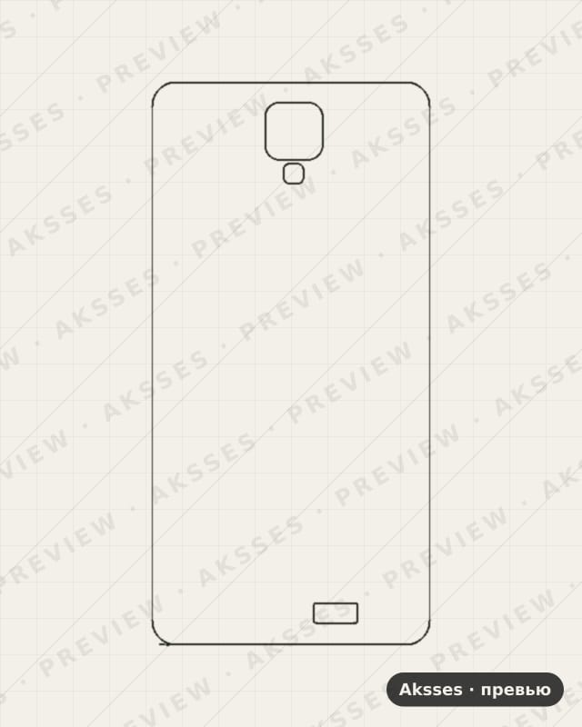Лекало для Oukitel K4000 Pro, Back Cover