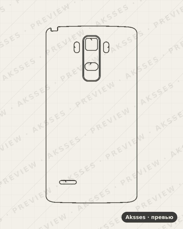 Лекало для LG G4 Stylus, Back Cover