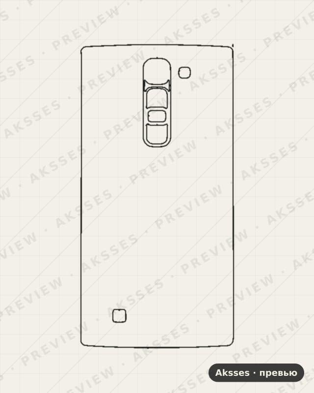 Лекало для LG G4C _ G4 Mini, Half Cover