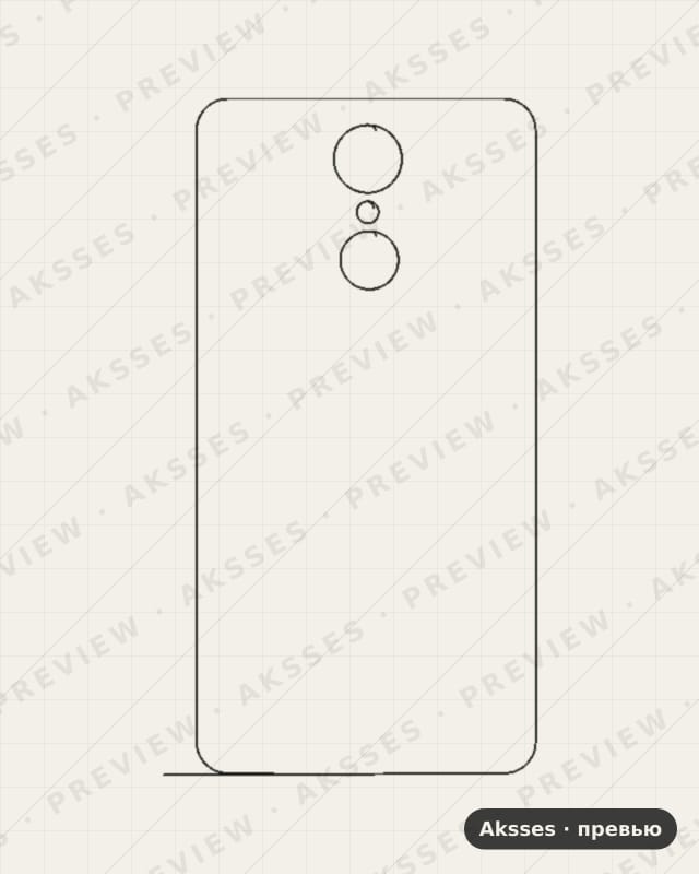 Лекало для LG K7 2017, Back Cover